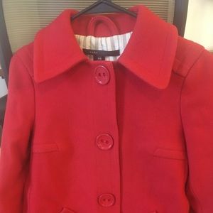 Marc Jacobs Wool Short Coat (XS, Red)